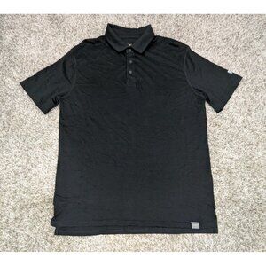 Meriwool Layers Polo Shirt Mens XL Black 190g 100% Superfine Merino Wool Outdoor